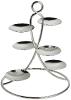 petits fours stand 6 small dishes in silver plated - Ercuis